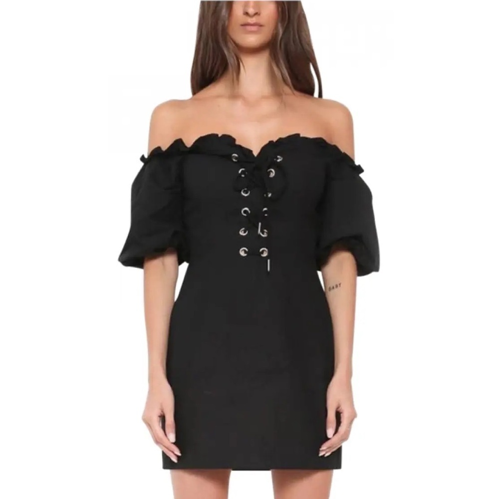 I.Am.Gia Alya Off-The-Shoulder Corset Dress size XS